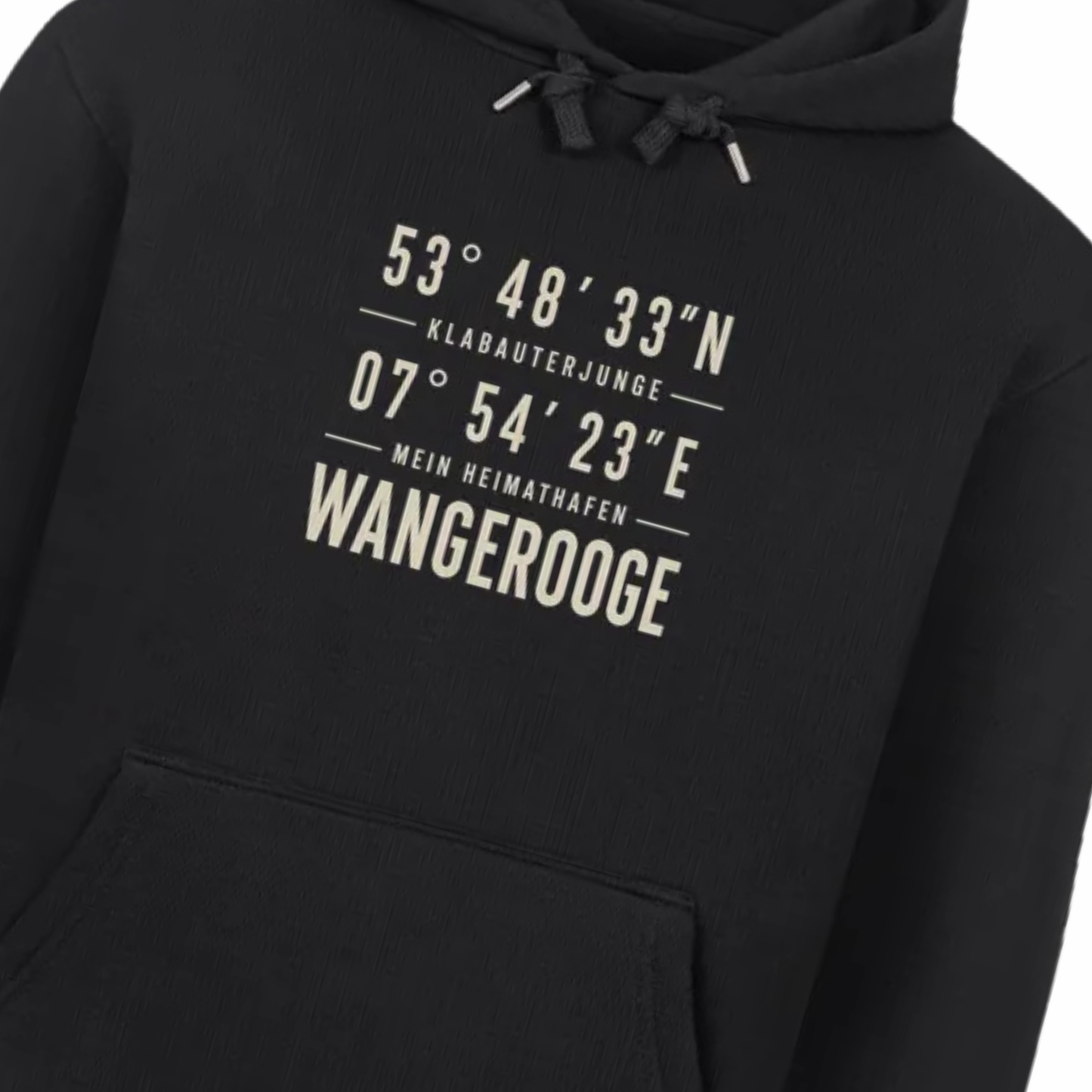 HEIMATHAFEN. WANGEROOGE (Koordinaten-Hoodie)