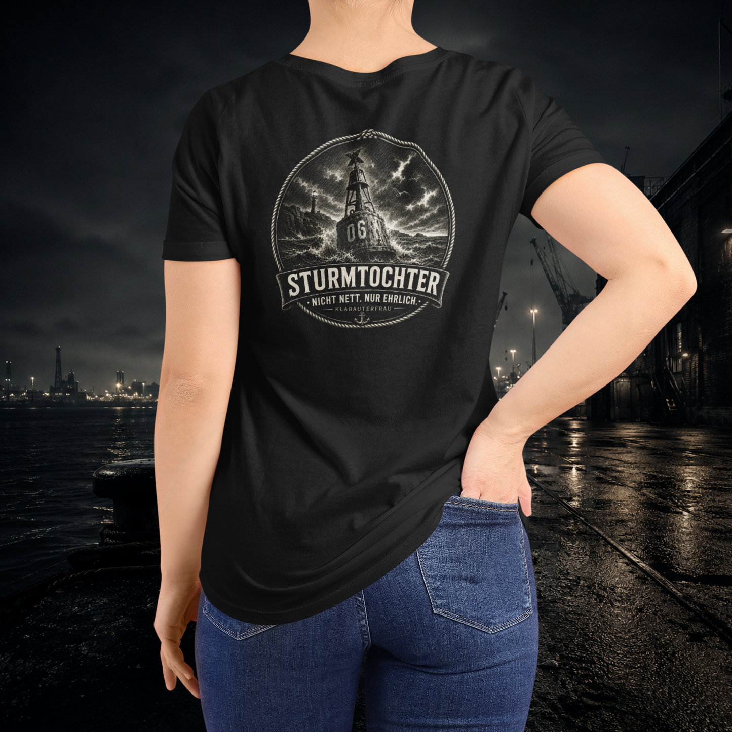 NICHT NETT. NUR EHRLICH. Sturmtochter Club-Shirt