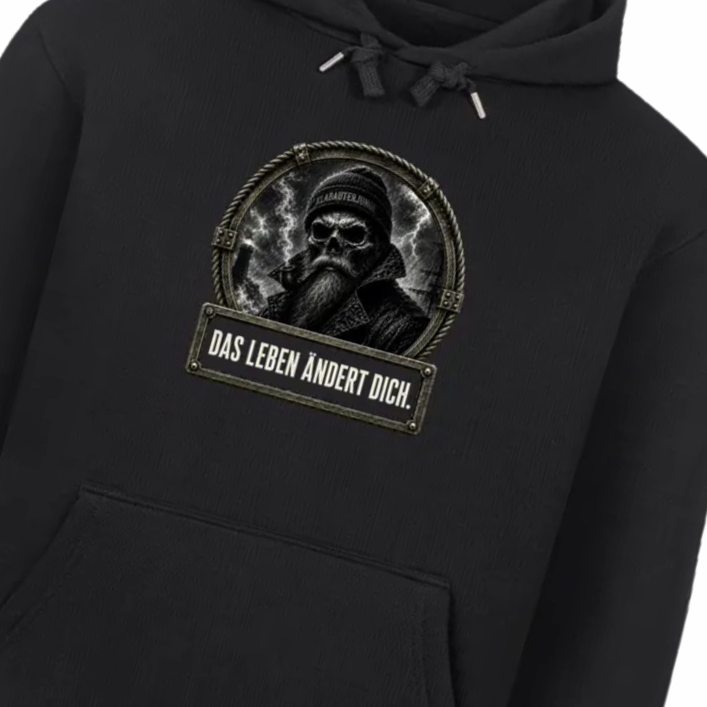 DAS LEBEN ÄNDERT DICH. – Hoodie | Motiv vorne