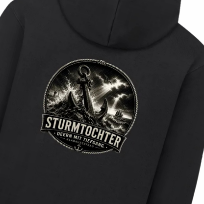 DEERN MIT TIEFGANG. Sturmtochter. HOODIE.