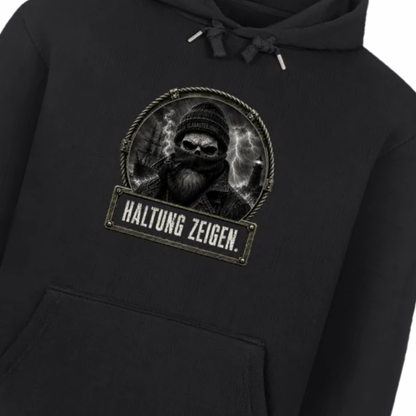 HALTUNG ZEIGEN. – Hoodie | Motiv vorne