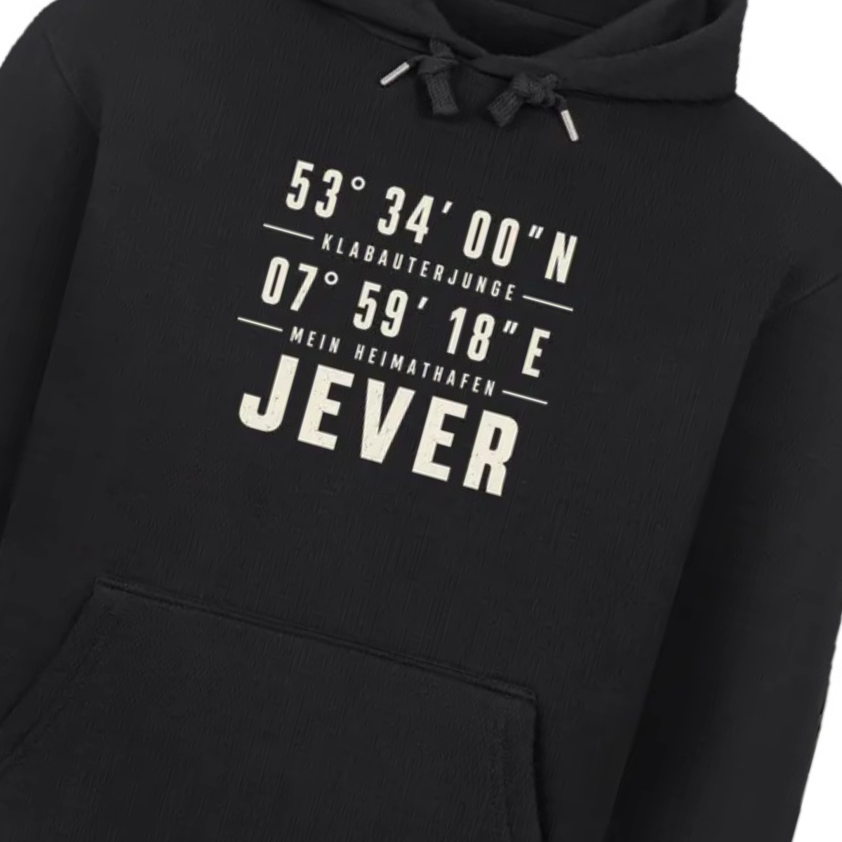 HEIMATHAFEN - JEVER - HOODIE (Koordinaten)