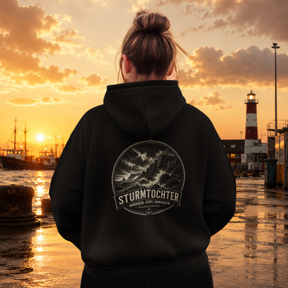 NORDISCH. ECHT. UNBEQUEM. Sturmtochter. HOODIE.